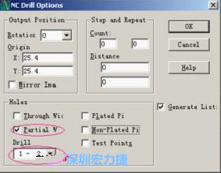 轉(zhuǎn)完Gerber后，接著還需轉(zhuǎn)鉆孔，通孔和盲、埋孔的轉(zhuǎn)法有所不同，轉(zhuǎn)通孔只須點(diǎn)擊Add，在彈出的窗口Document Name輸入文件名