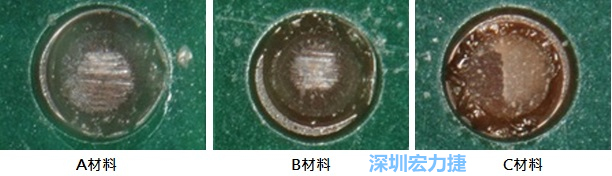 圖14- 冷球拉力試驗(yàn)后，光學(xué)顯微鏡下的失效模式